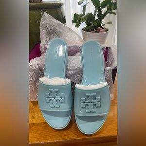 Brand New Tory Burch Women's Eleanor Jelly Slide Sandals Size 8